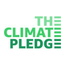 The Climate Pledge logo. 