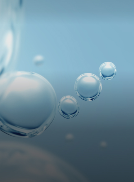 An image of floating bubbles.